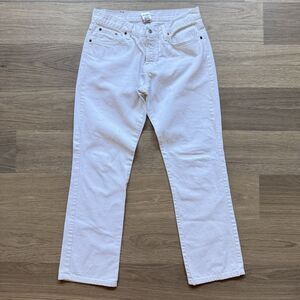 Lucky Brand Jeans Women 8/29 White Classic Fit Dungarees Montesano Button Fly